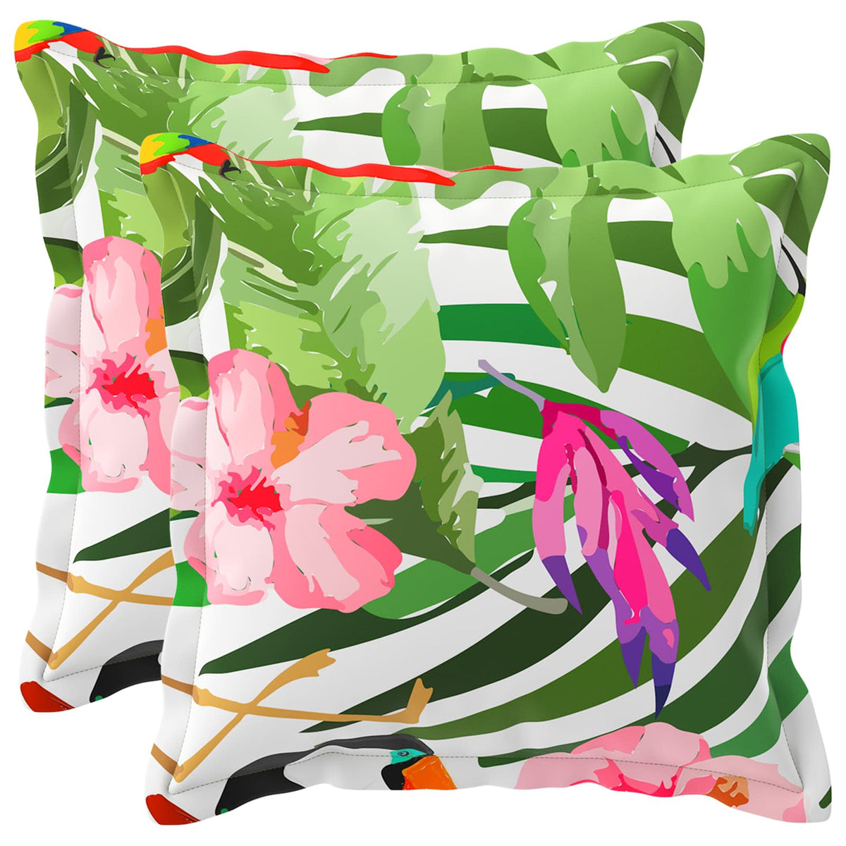 Presvlaka za jastuk 2 kom. HOUTEN Crna 45 x 45 cm Poliester