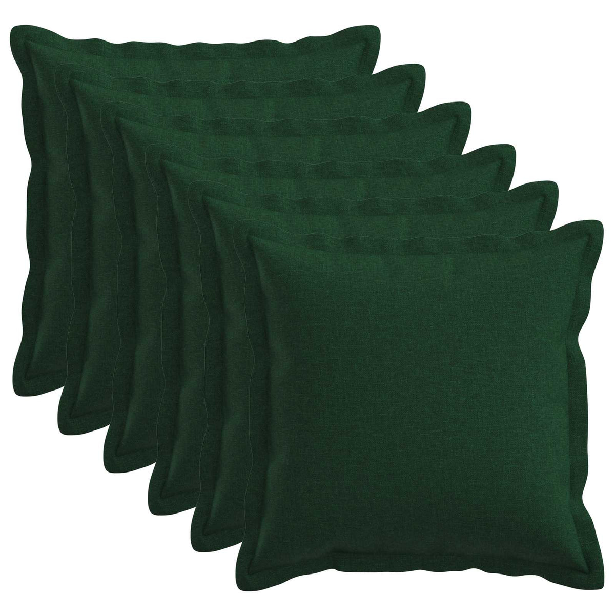 Presvlaka za jastuk 6 pcs HOUTEN Tamnozelena 50 x 50 cm