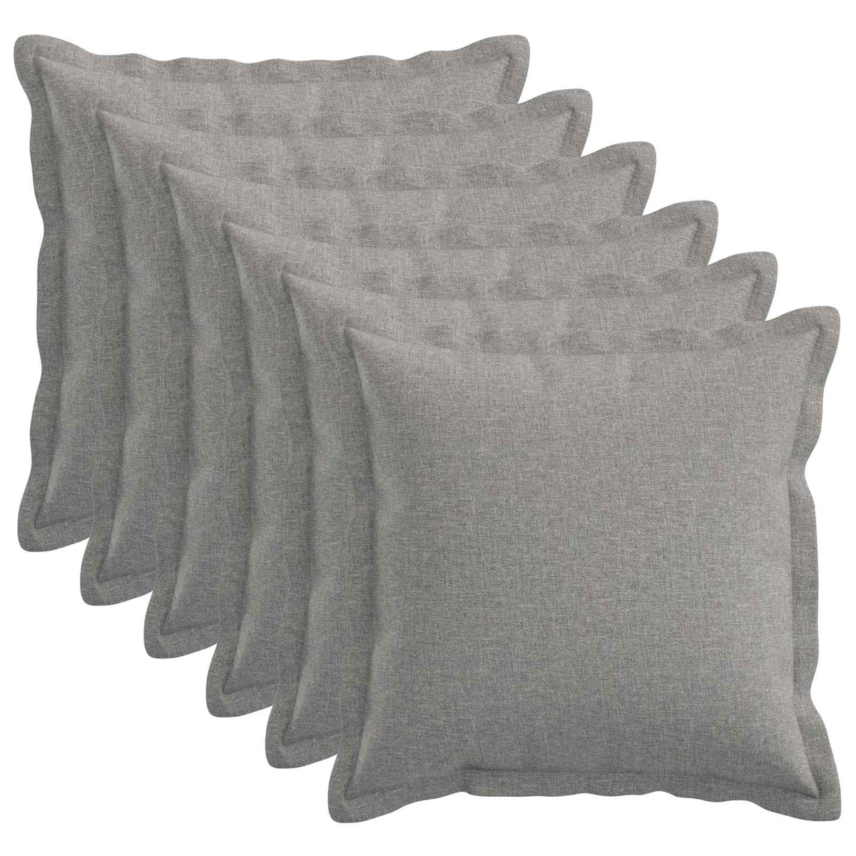 Presvlaka za jastuk 6 pcs HOUTEN Oblačnosiva 50 x 50 cm