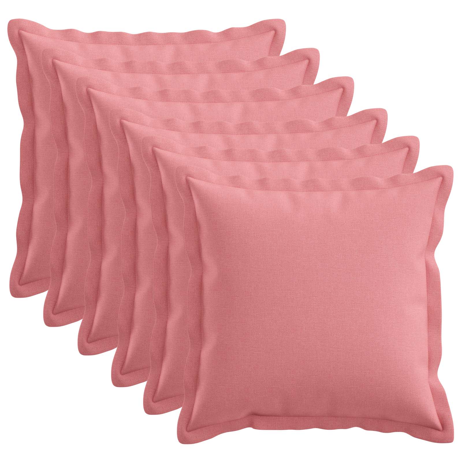 Presvlaka za jastuk 6 pcs HOUTEN Ružičasta 50 x 50 cm