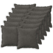 Presvlaka za jastuk 12 pcs HOUTEN Tamnosiva 50 x 50 cm Baršun