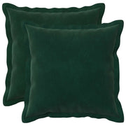 Presvlaka za jastuk 2 pcs HOUTEN Tamnozelena 50 x 50 cm Baršun