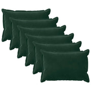 Presvlaka za jastuk 6 pcs HOUTEN Tamnozelena 50 x 75 cm Baršun