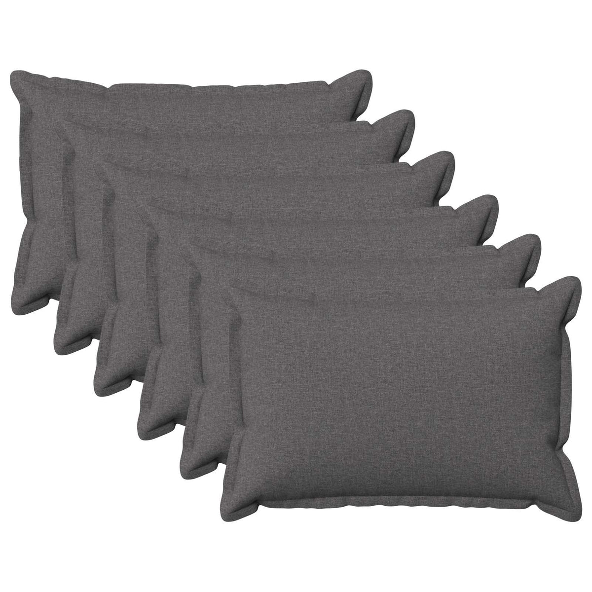 Presvlaka za jastuk 6 pcs HOUTEN Svjetlosiva 50 x 80 cm