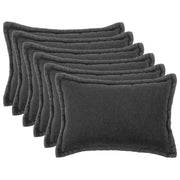 Presvlaka za jastuk 6 pcs HOUTEN Tamnosiva 50 x 80 cm Bouclé