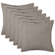 Presvlaka za jastuk 6 pcs HOUTEN Svjetlosiva 55 x 55 cm Bouclé