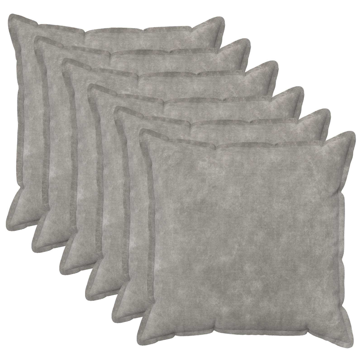 Presvlaka za jastuk 6 pcs HOUTEN Svjetlosiva 55 x 55 cm