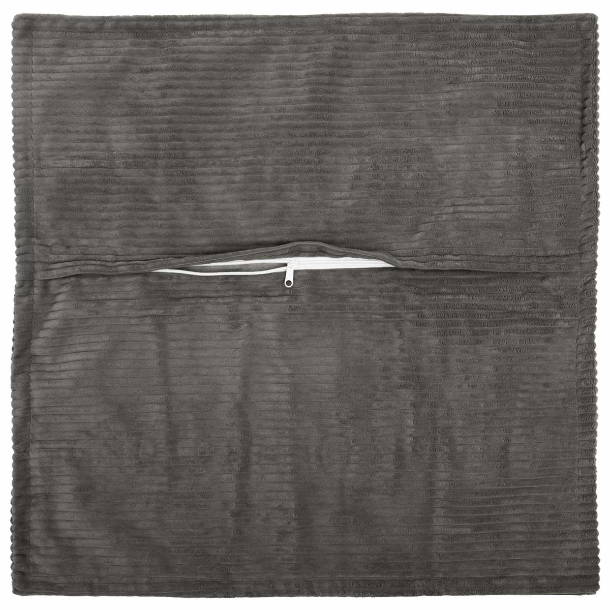 Presvlaka za jastuk 2 kom. HOUTEN Tamnosiva 60 x 60 cm Kord