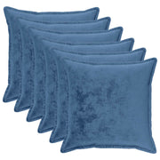 Presvlaka za jastuk 6 pcs HOUTEN Svjetloplava 60 x 60 cm Flanel