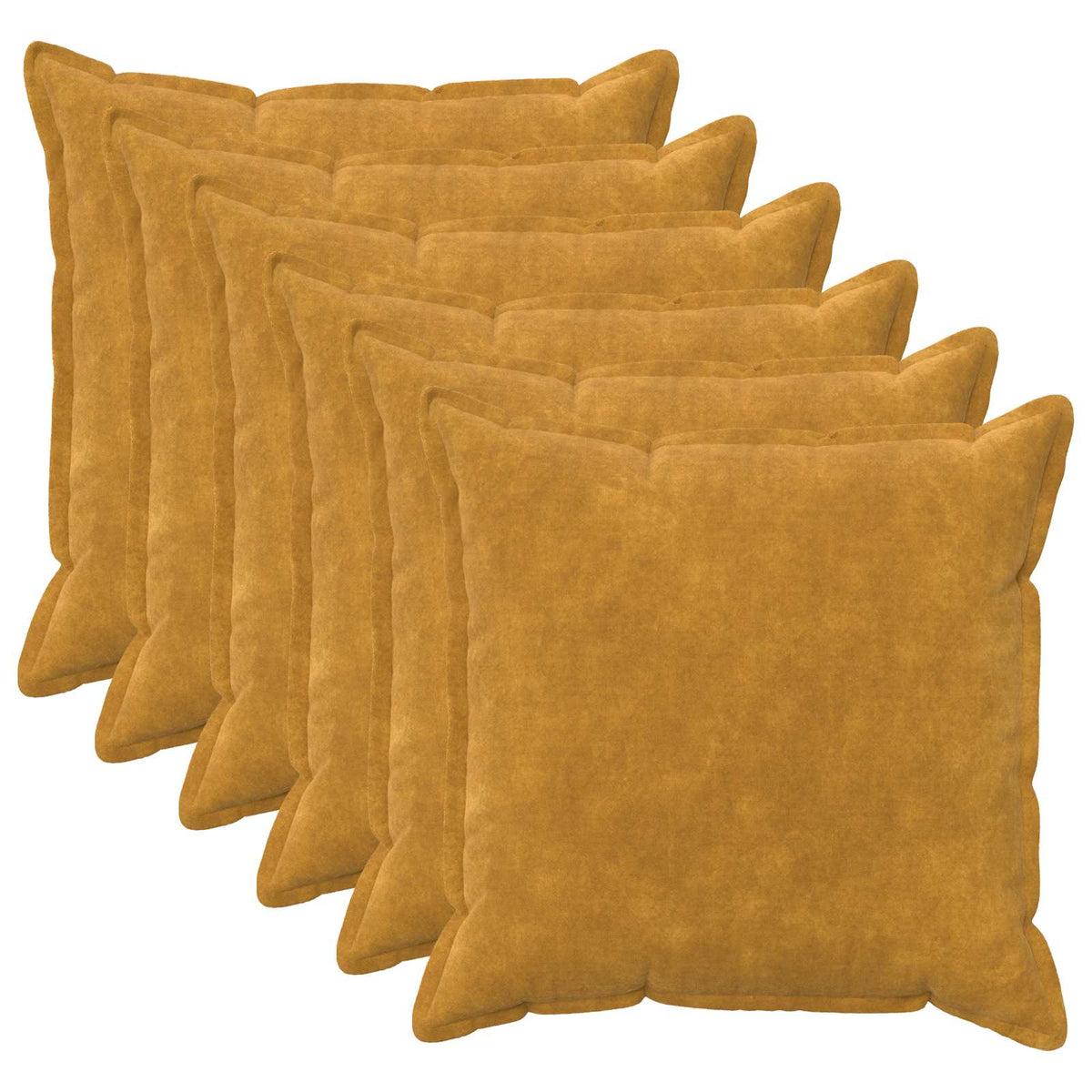 Presvlaka za jastuk 6 pcs HOUTEN Žuta 65 x 65 cm
