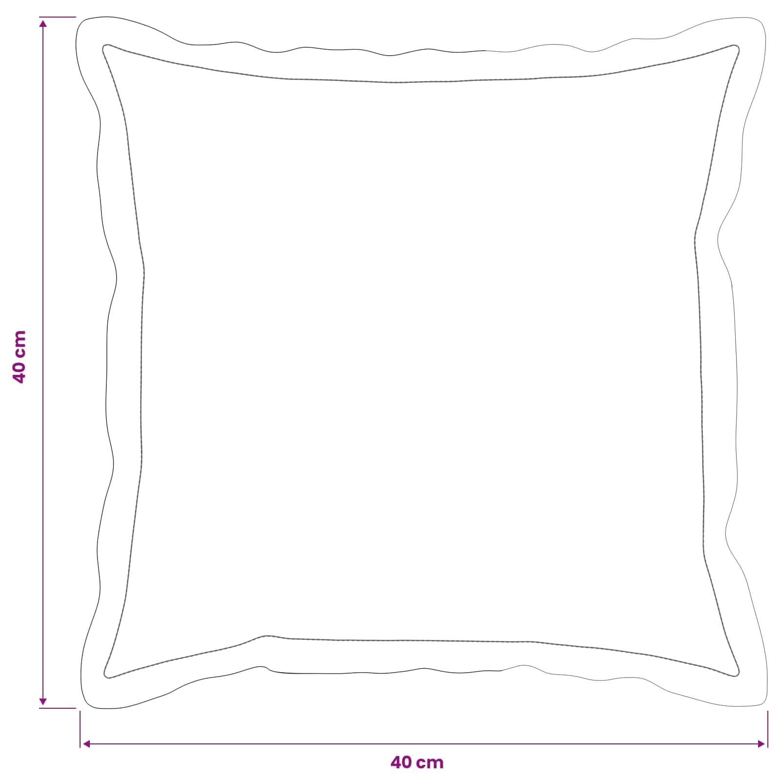 Presvlaka za jastuk 2 kom. HOUTEN Crvena 65 x 65 cm Poliester