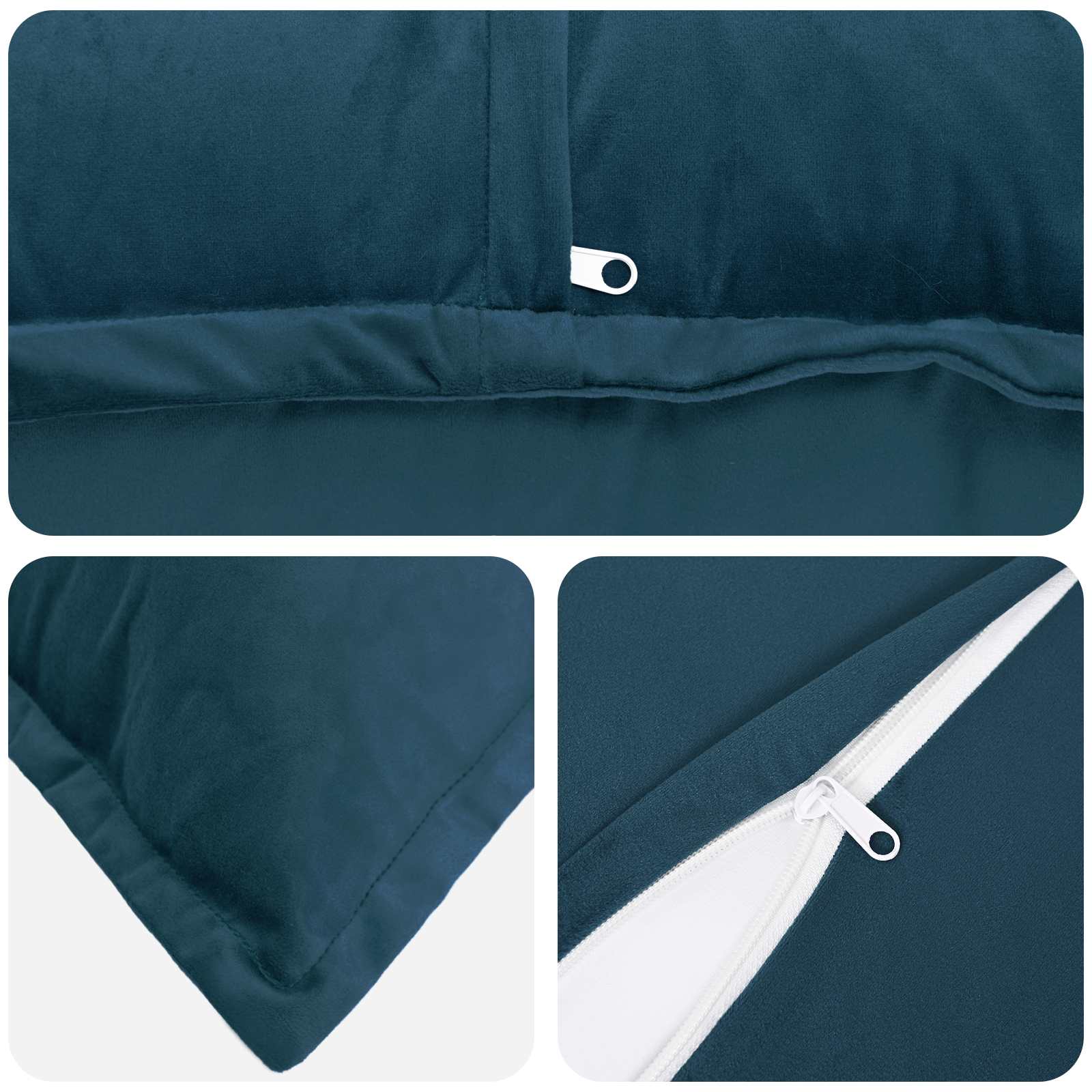 Presvlaka za jastuk 2 pcs HOUTEN Plava 70 x 70 cm Baršun