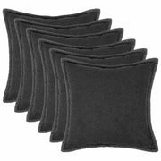 Presvlaka za jastuk 6 pcs HOUTEN Tamnosiva 70 x 70 cm Bouclé