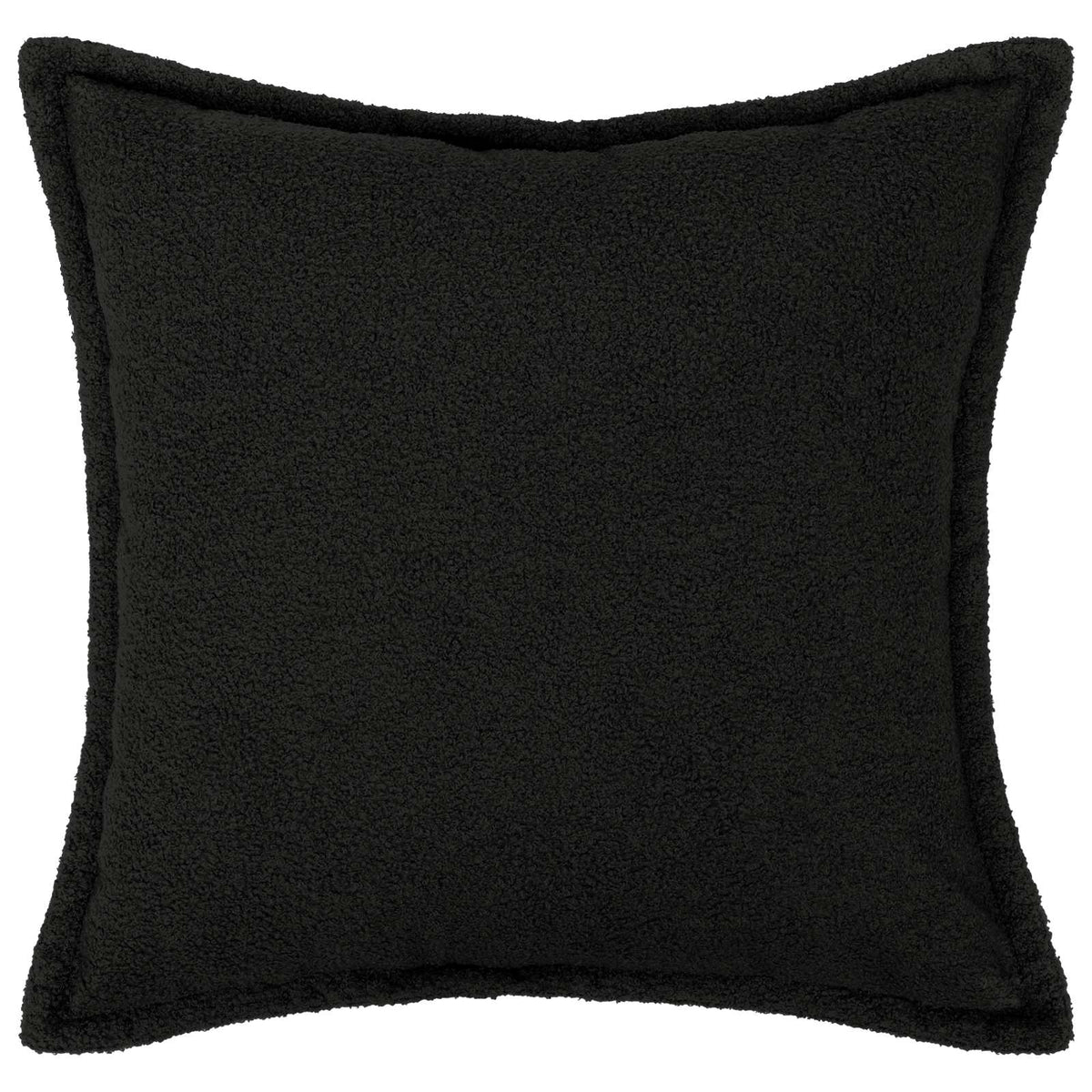 Presvlaka za jastuk 2 pcs HOUTEN Crna 80 x 80 cm Bouclé