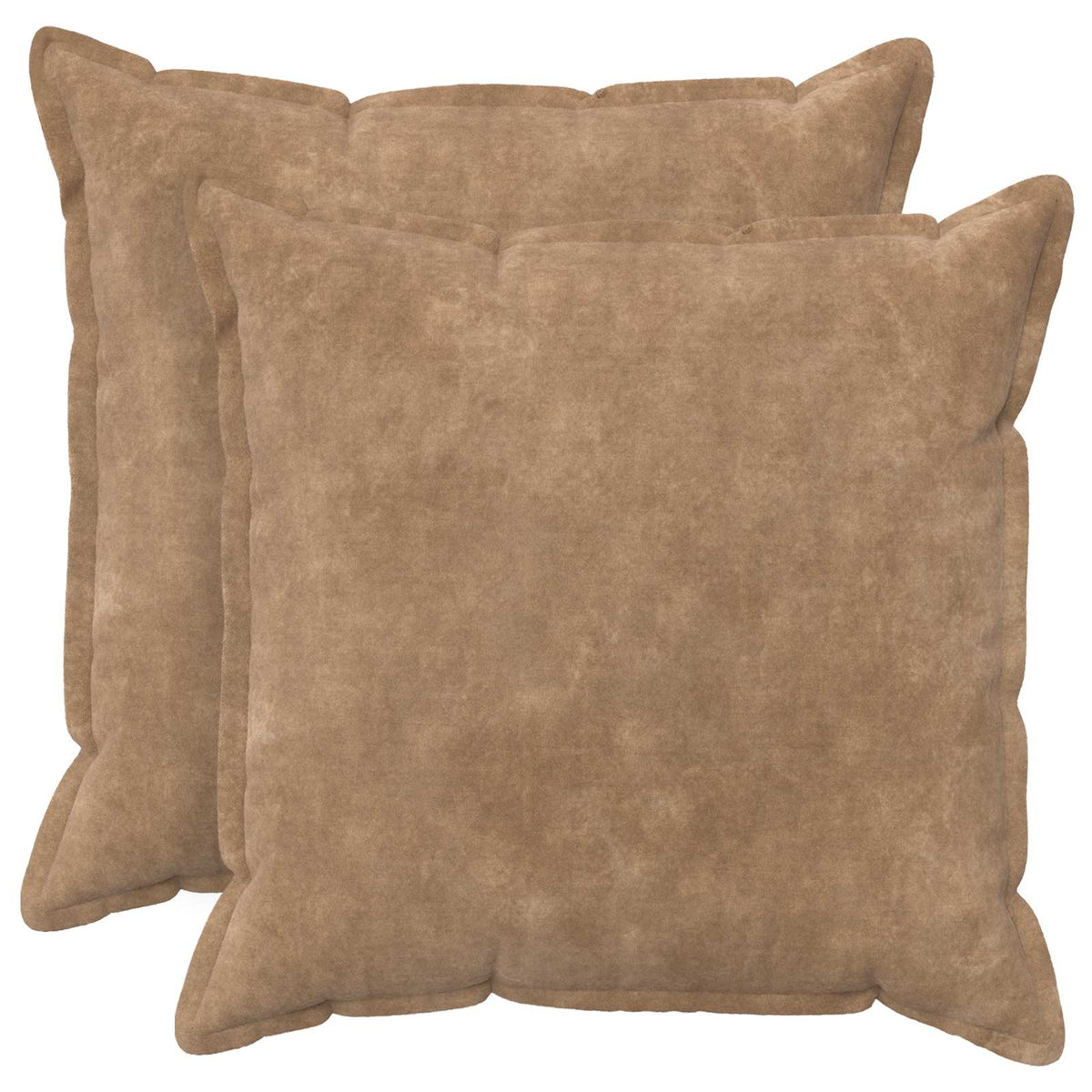Presvlaka za jastuk 2 pcs HOUTEN Sivosmeđa 80 x 80 cm