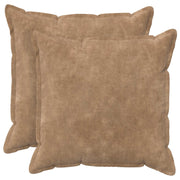 Presvlaka za jastuk 2 pcs HOUTEN Sivosmeđa 80 x 80 cm