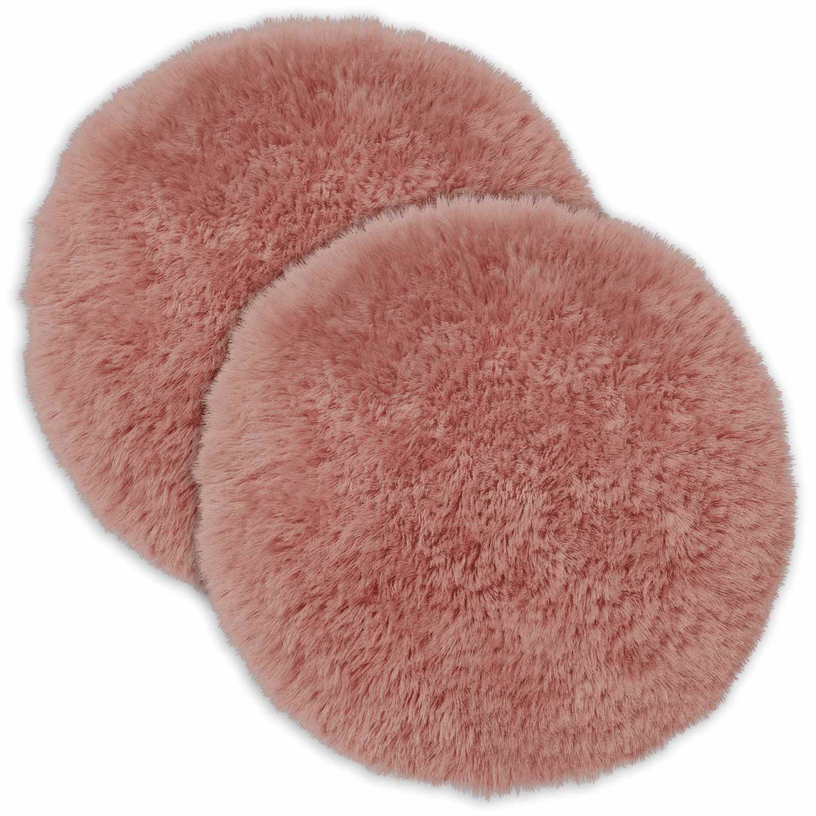 Presvlaka za jastuk 2 pcs HEERLEN Ružičasta Ø 30 cm PV flis