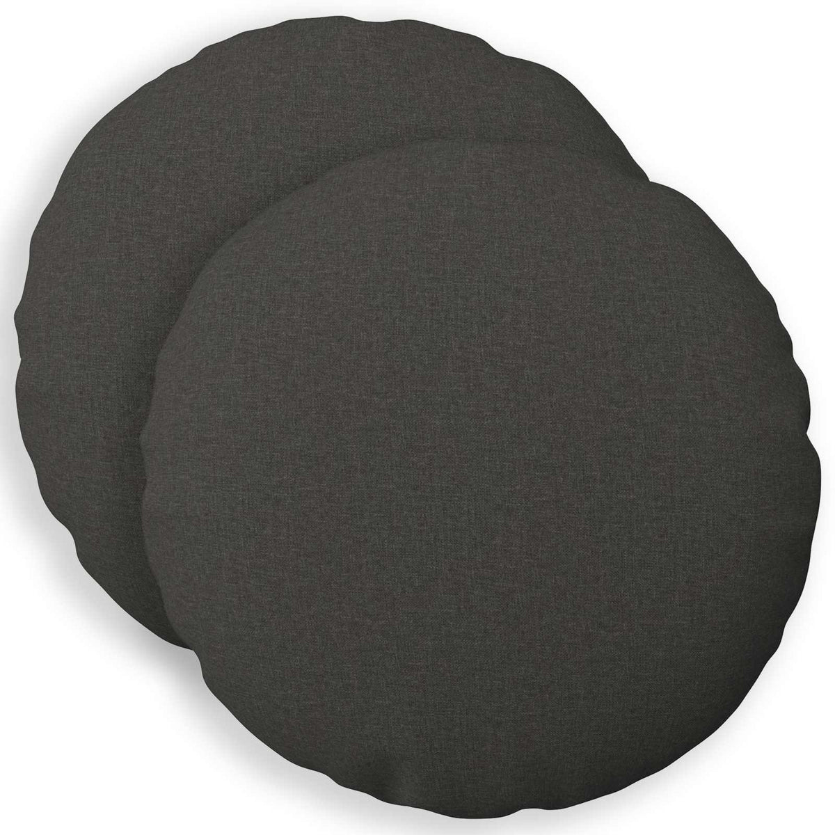 Presvlaka za jastuk 2 pcs HEERLEN Tamnosiva Ø 40 cm
