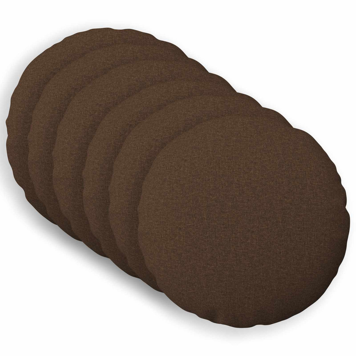 Presvlaka za jastuk 6 kom. HEERLEN Smeđa Ø 40 cm Tkanina