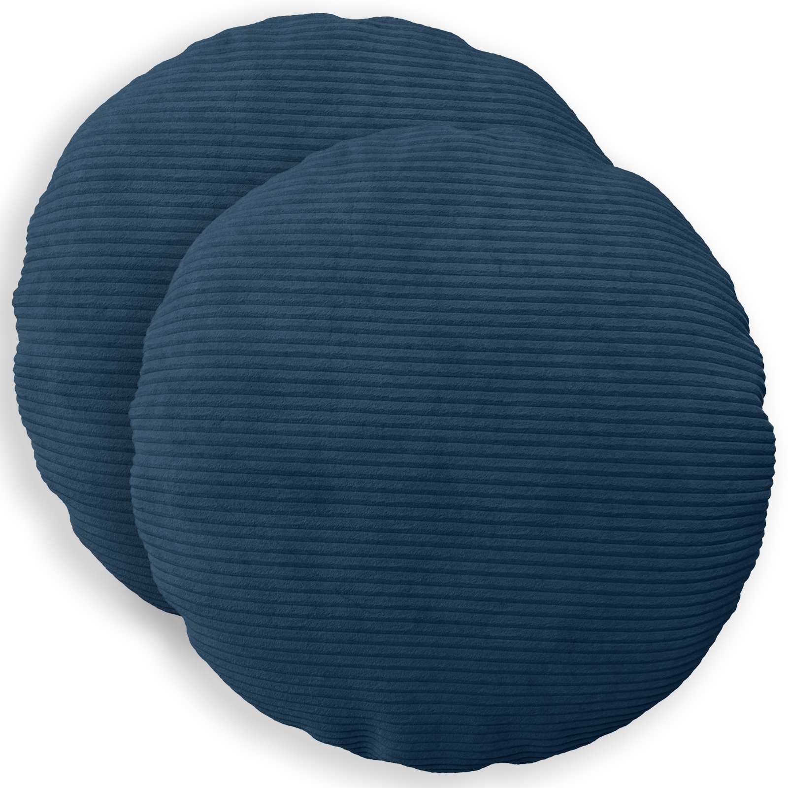 Presvlaka za jastuk 2 pcs HEERLEN Mornarsko plava Ø 40 cm Kord
