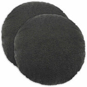 Presvlaka za jastuk 2 pcs HEERLEN Tamnosiva Ø 40 cm Bouclé