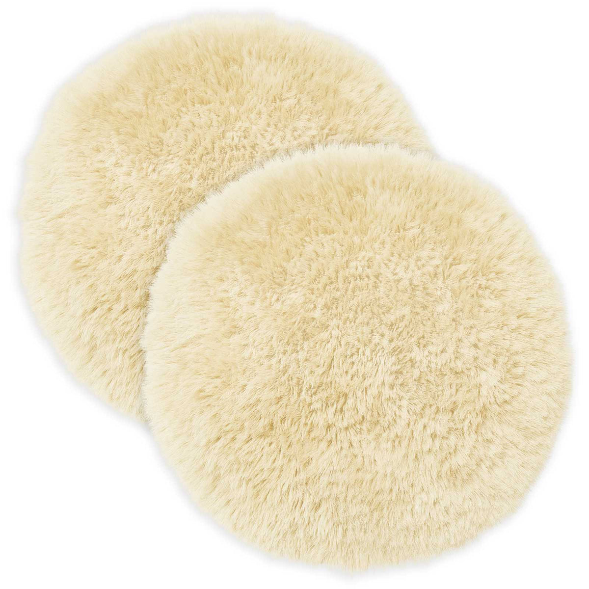 Presvlaka za jastuk 2 pcs HEERLEN Krem Ø 40 cm PV flis