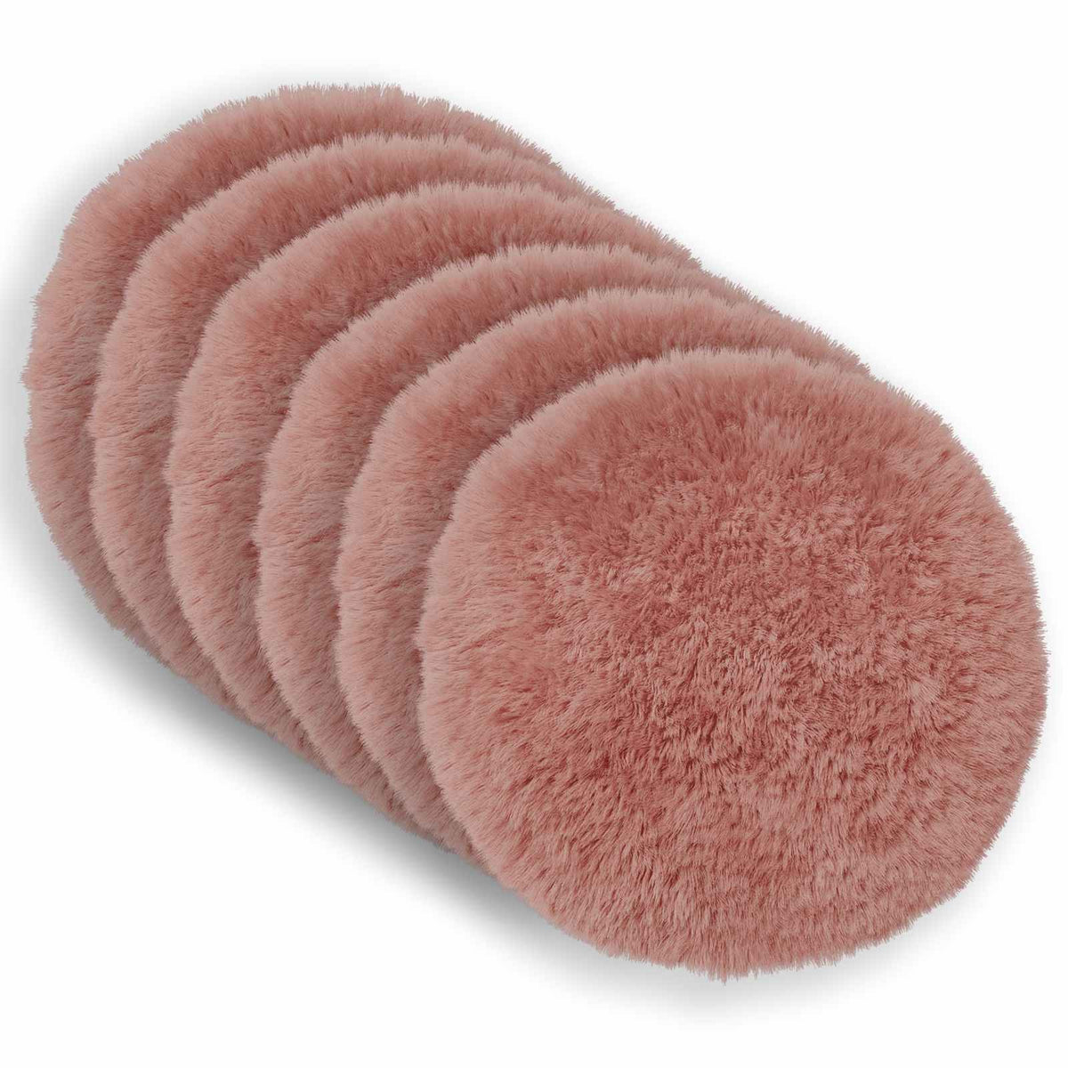Presvlaka za jastuk 6 pcs HEERLEN Ružičasta Ø 40 cm PV flis