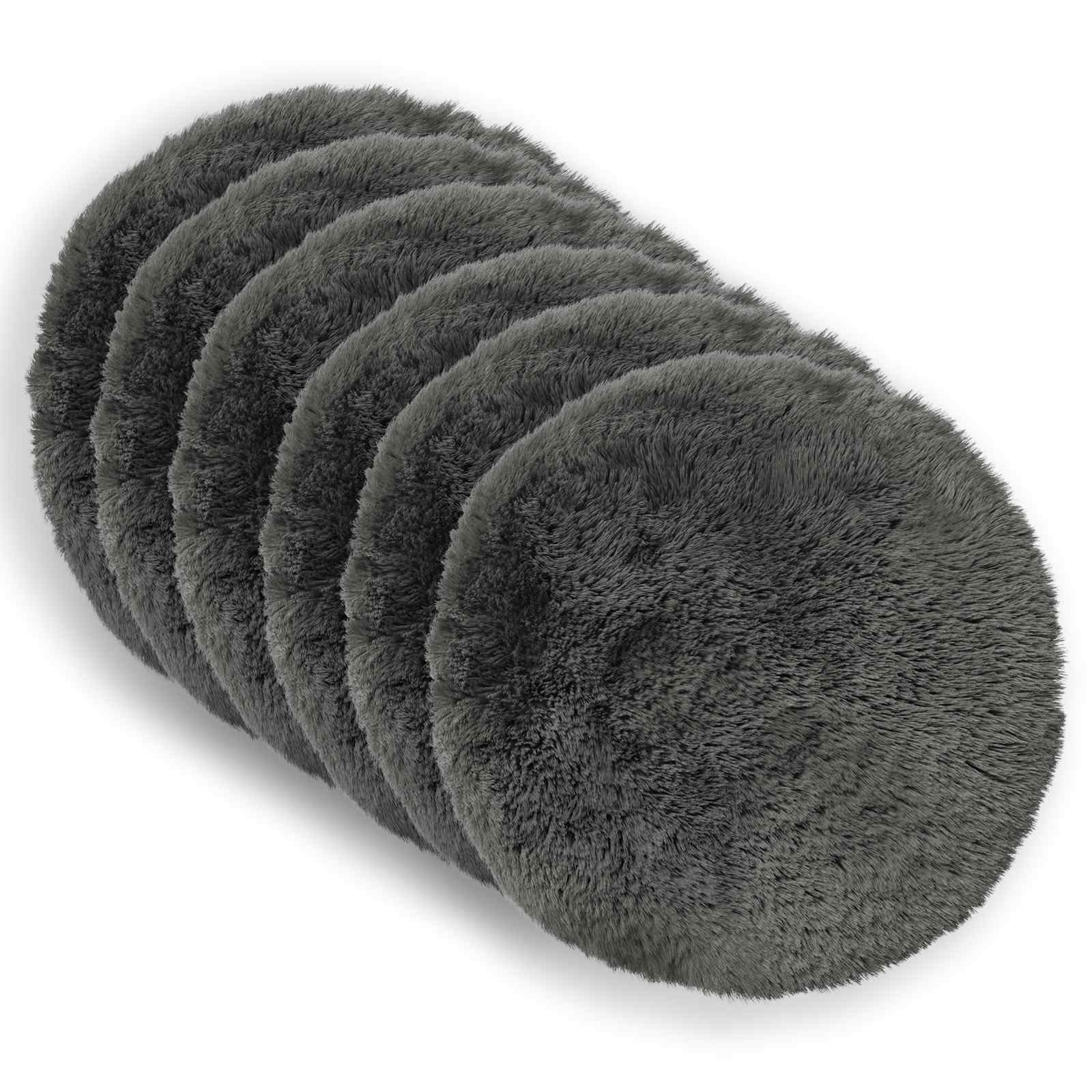 Presvlaka za jastuk 6 pcs HEERLEN Svjetlosiva Ø 40 cm PV flis