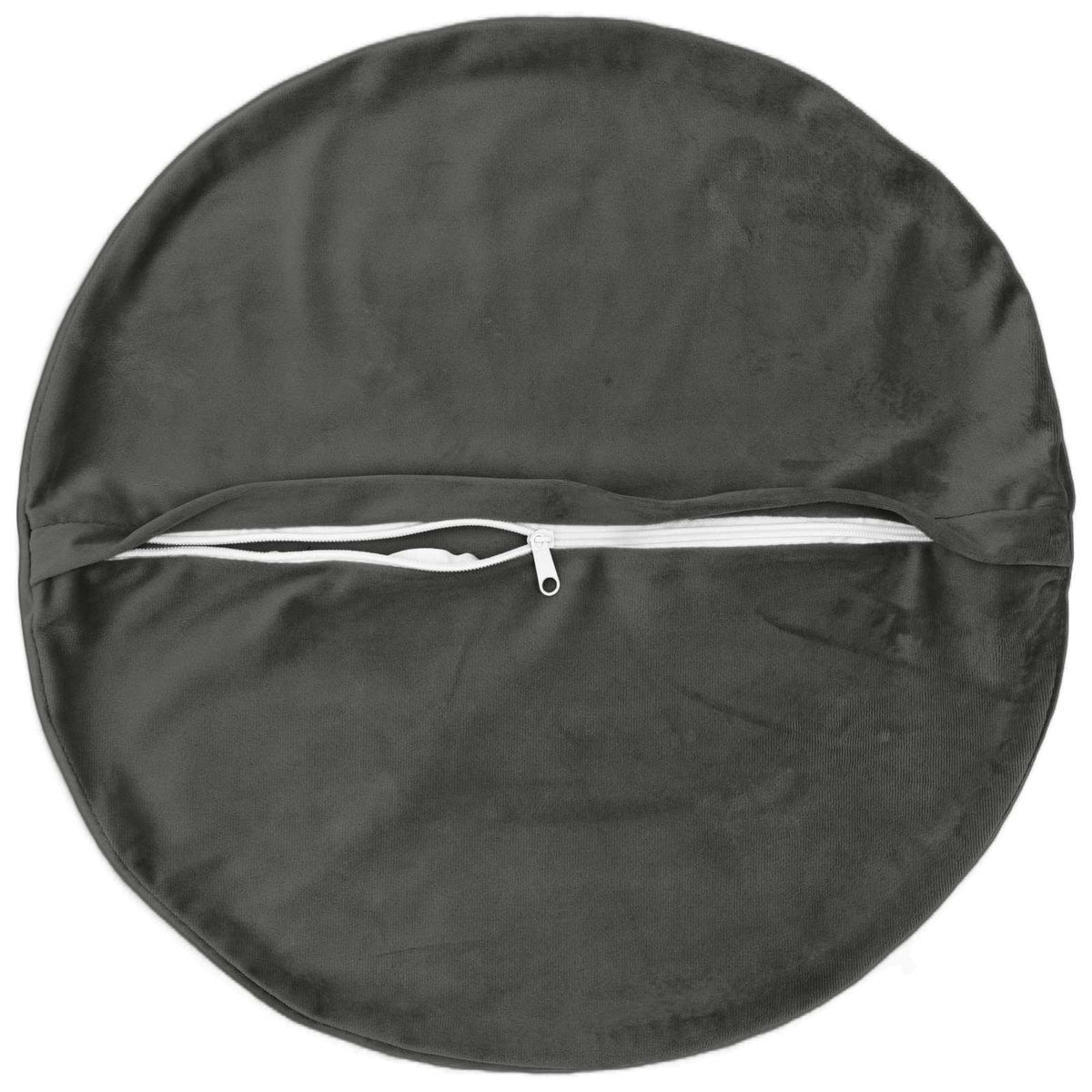 Presvlaka za jastuk 6 pcs HEERLEN Tamnosiva Ø 50 cm Baršun