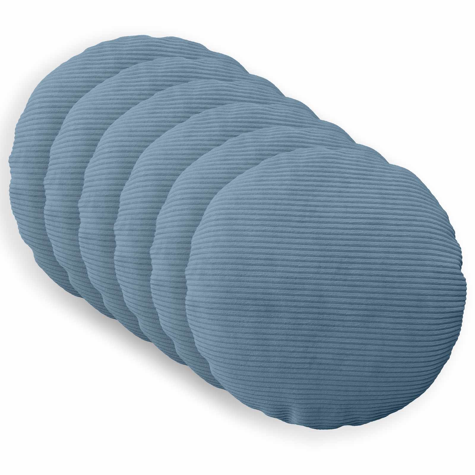 Presvlaka za jastuk 6 pcs HEERLEN Plava Ø 50 cm Kord