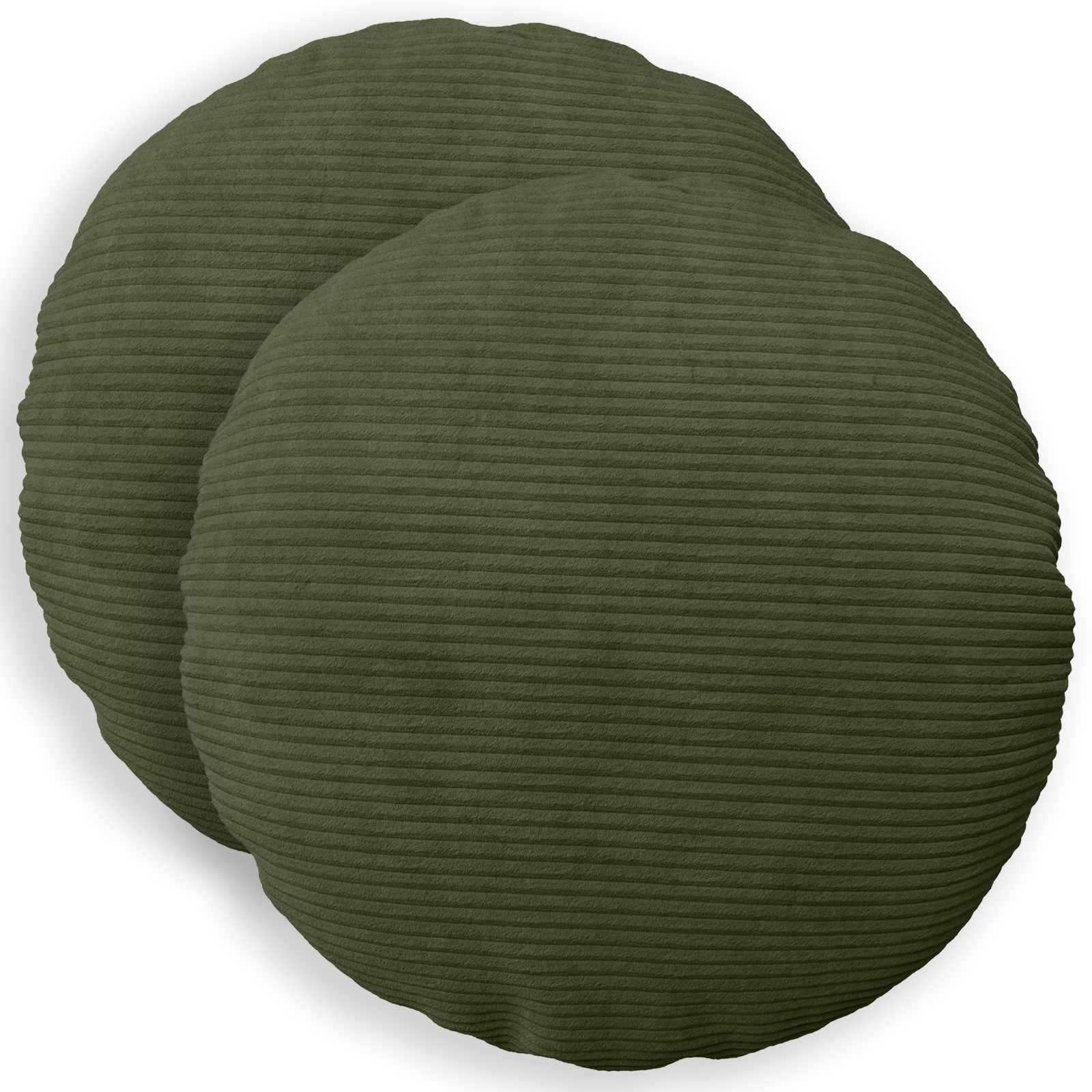 Presvlaka za jastuk 2 pcs HEERLEN Zelena Ø 50 cm Kord