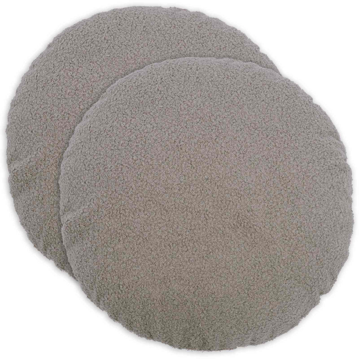 Presvlaka za jastuk 2 pcs HEERLEN Svjetlosiva Ø 50 cm Bouclé