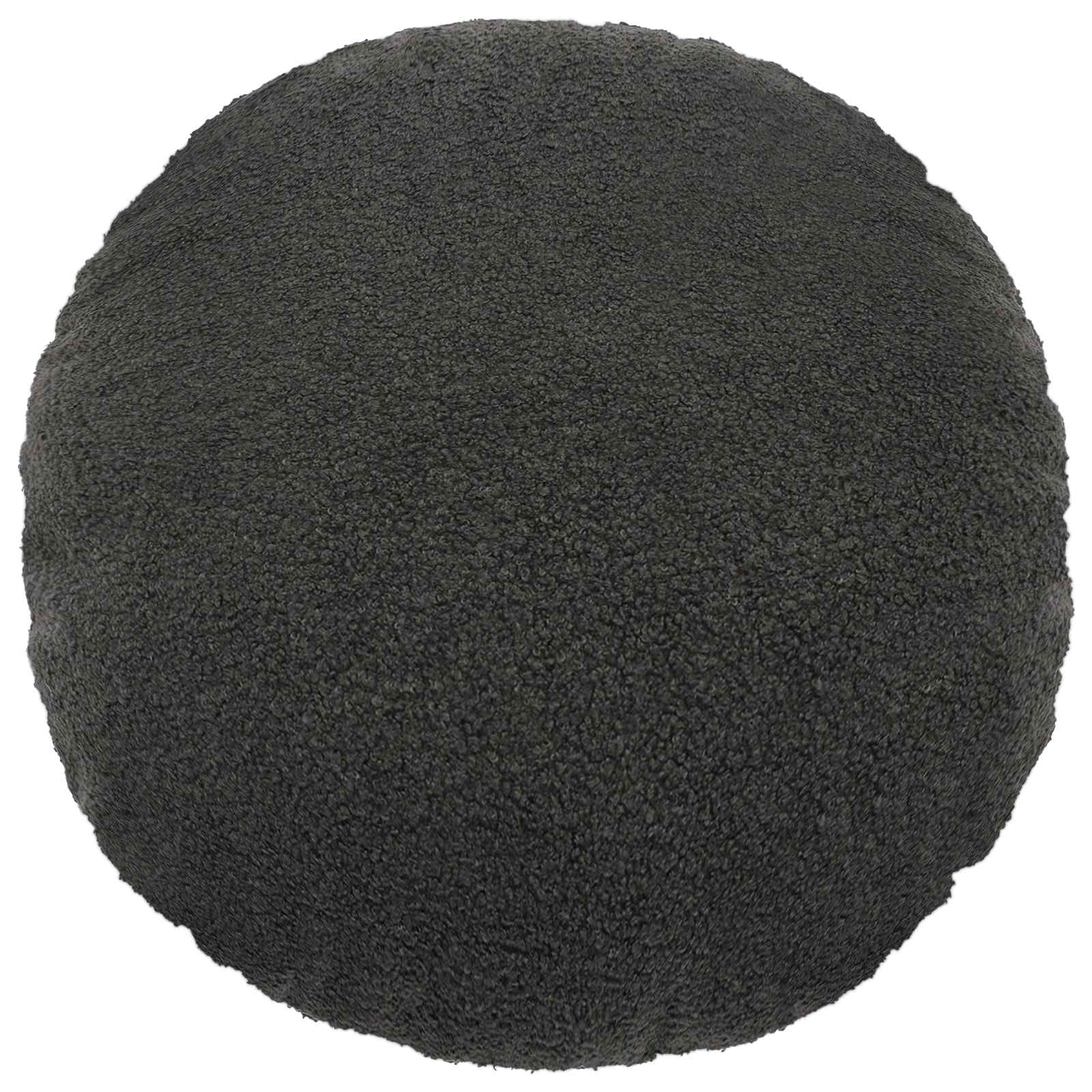 Presvlaka za jastuk 6 pcs HEERLEN Tamnosiva Ø 50 cm Bouclé