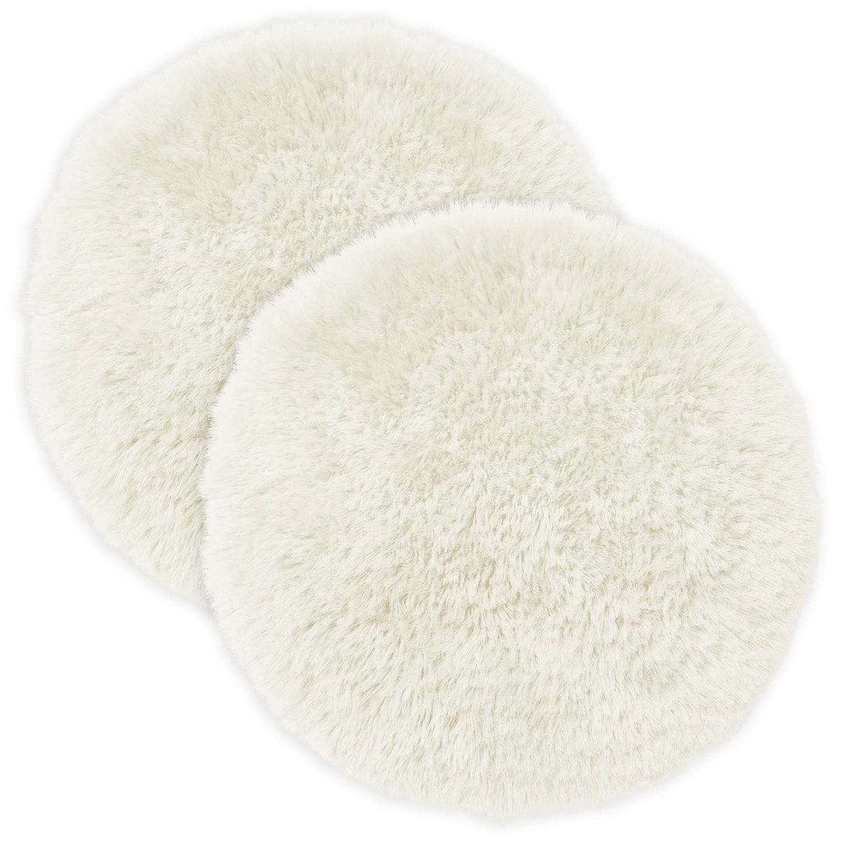 Presvlaka za jastuk 2 pcs HEERLEN Bijela Ø 50 cm PV flis