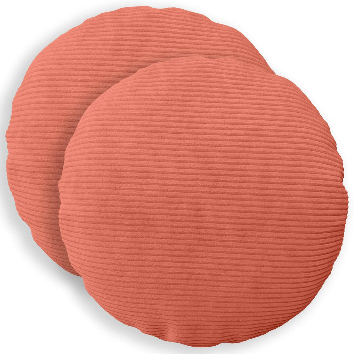Presvlaka za jastuk 2 pcs HEERLEN Crvena narančasta Ø 60 cm