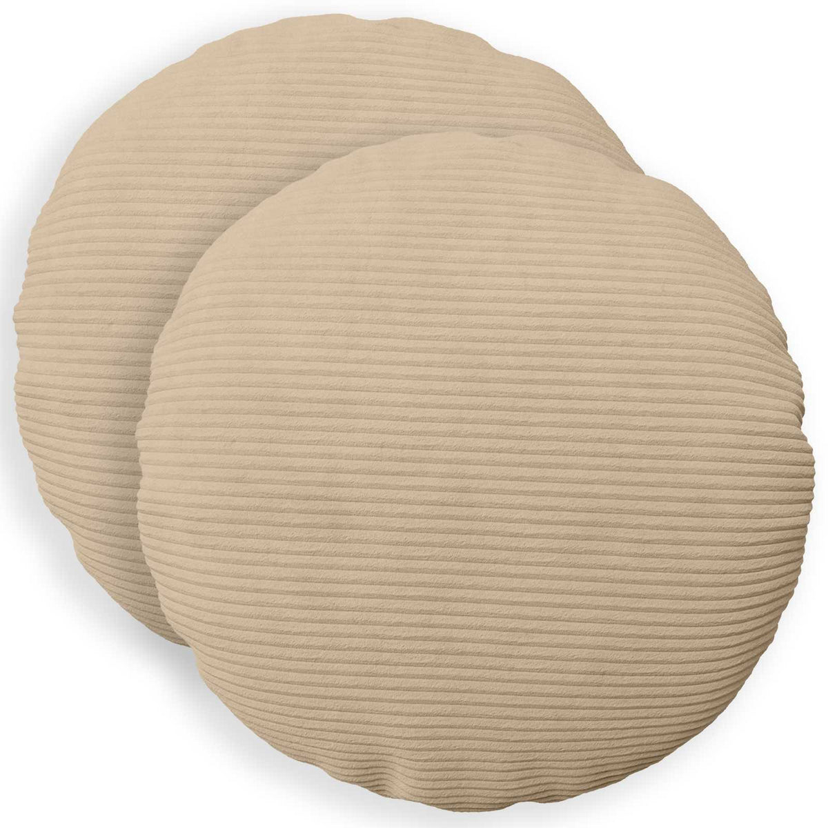 Presvlaka za jastuk 2 pcs HEERLEN Sivosmeđa Ø 60 cm Kord