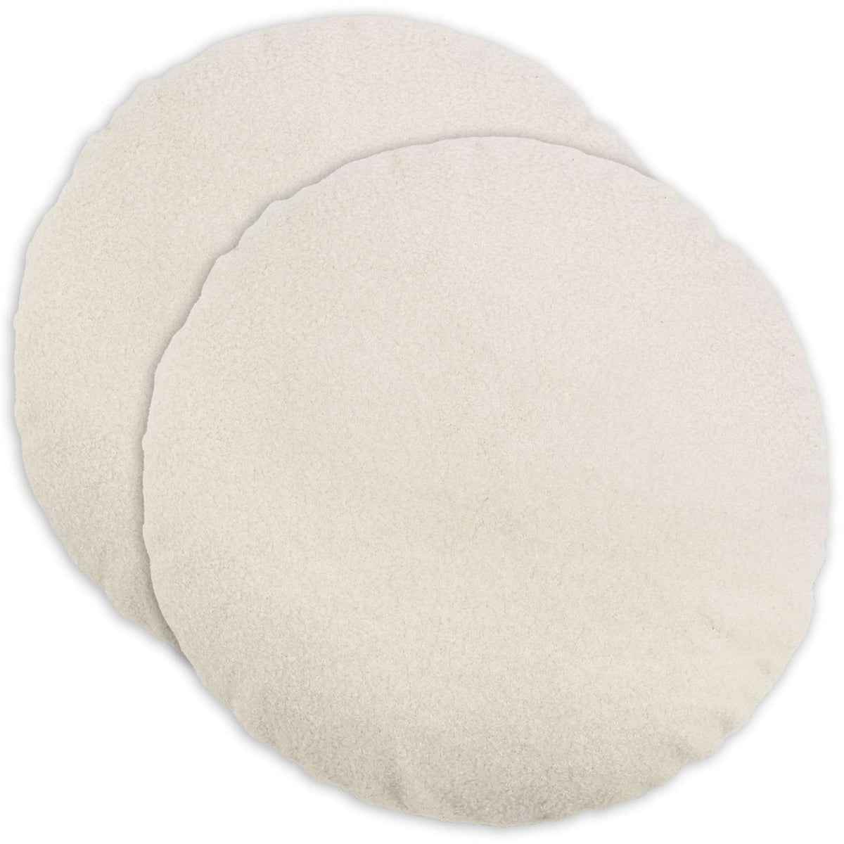 Presvlaka za jastuk 2 pcs HEERLEN Krem Ø 60 cm Bouclé