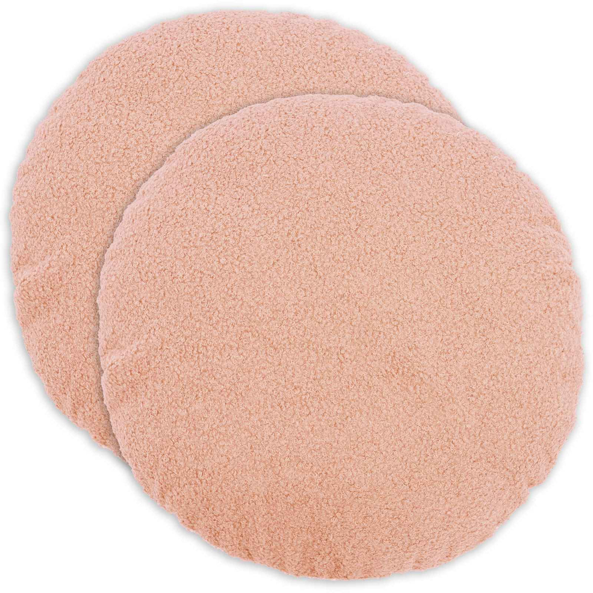 Presvlaka za jastuk 2 pcs HEERLEN Ružičasta Ø 60 cm Bouclé