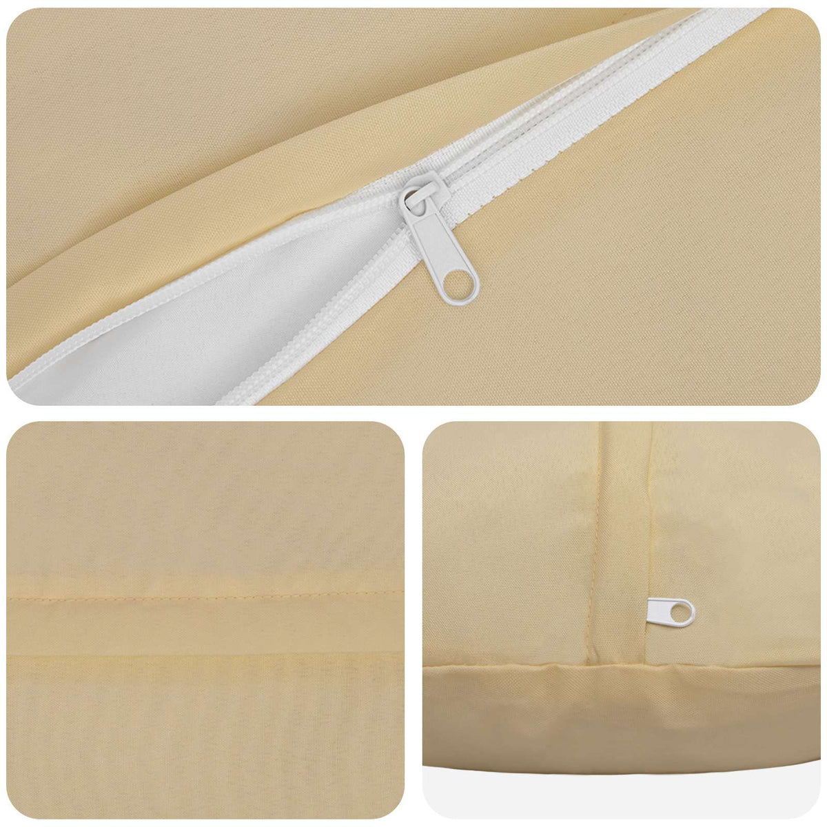 Presvlaka za jastuk 6 pcs HEERLEN Bež Ø 60 cm Poliester