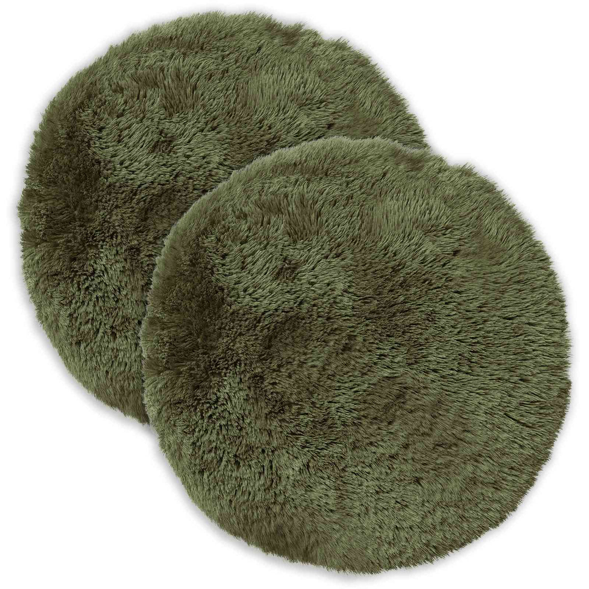 Presvlaka za jastuk 2 pcs HEERLEN Zelena Ø 60 cm PV flis