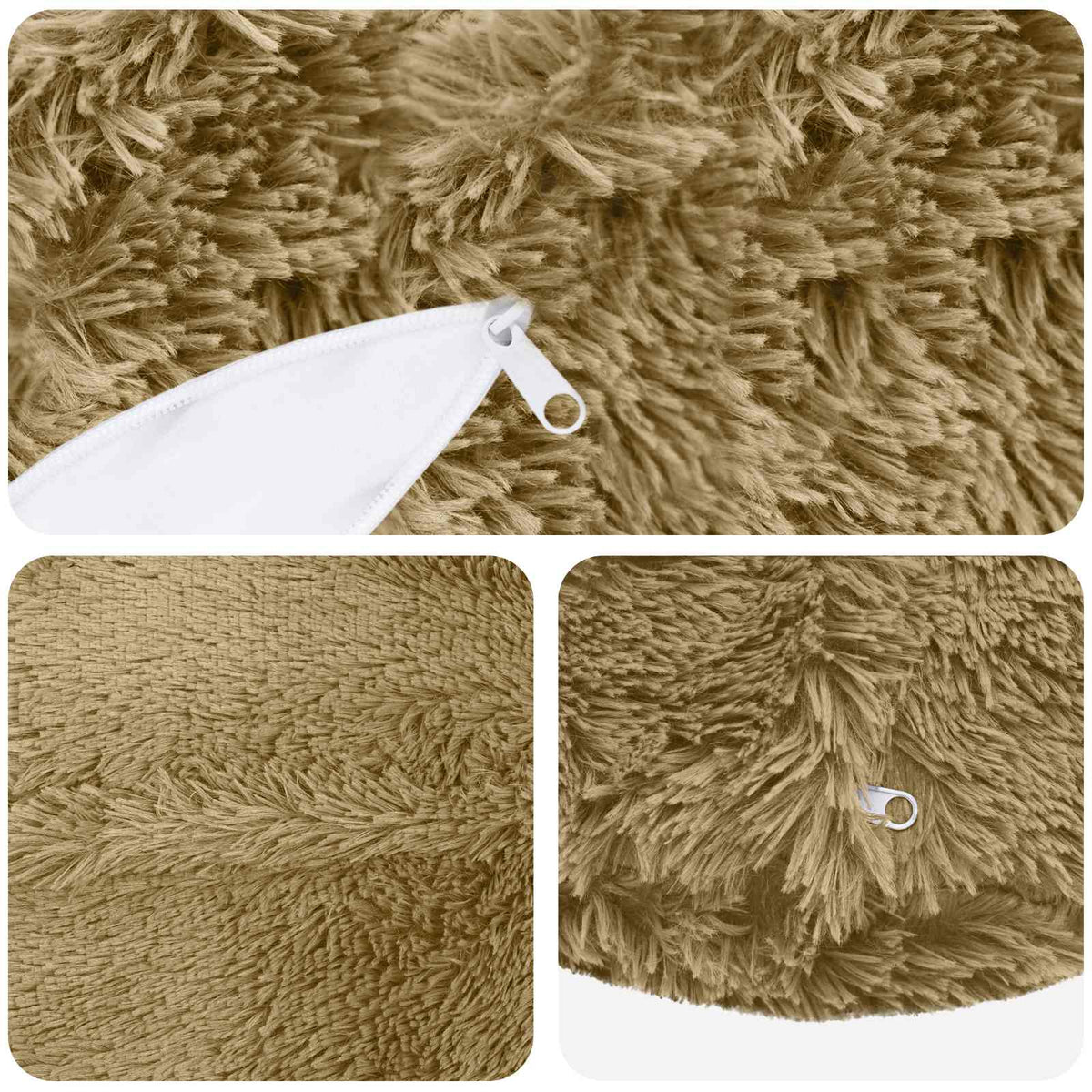 Presvlaka za jastuk 6 pcs HEERLEN Svijetlo zelena Ø 60 cm
