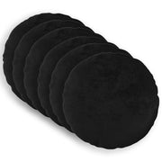Presvlaka za jastuk 6 pcs HEERLEN Crna Ø 60 cm Flanel