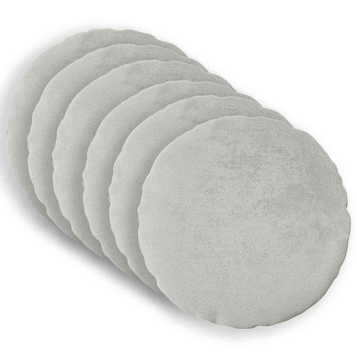 Presvlaka za jastuk 6 kom. HEERLEN Svjetlosiva Promjer 60 cm