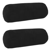 Presvlaka za jastuk 2 pcs HEERLEN Crna Ø 15 x 40 cm Baršun