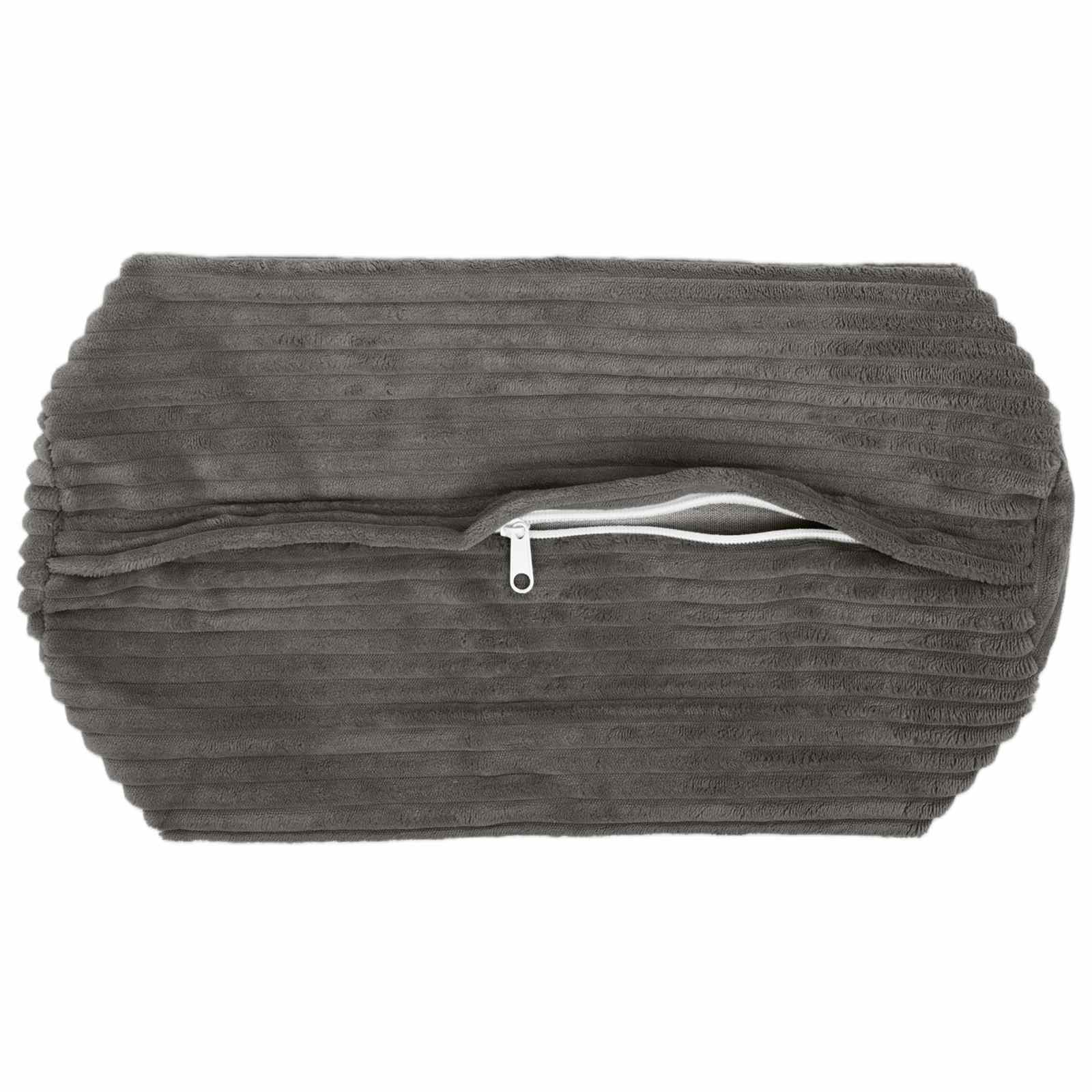 Presvlaka za jastuk 6 pcs HEERLEN Tamnosiva Ø 15 x 40 cm Kord