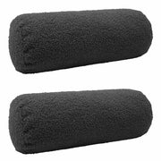 Presvlaka za jastuk 2 pcs HEERLEN Tamnosiva Ø 15 x 40 cm Bouclé
