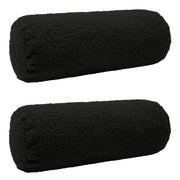 Presvlaka za jastuk 2 pcs HEERLEN Crna Ø 15 x 40 cm Bouclé
