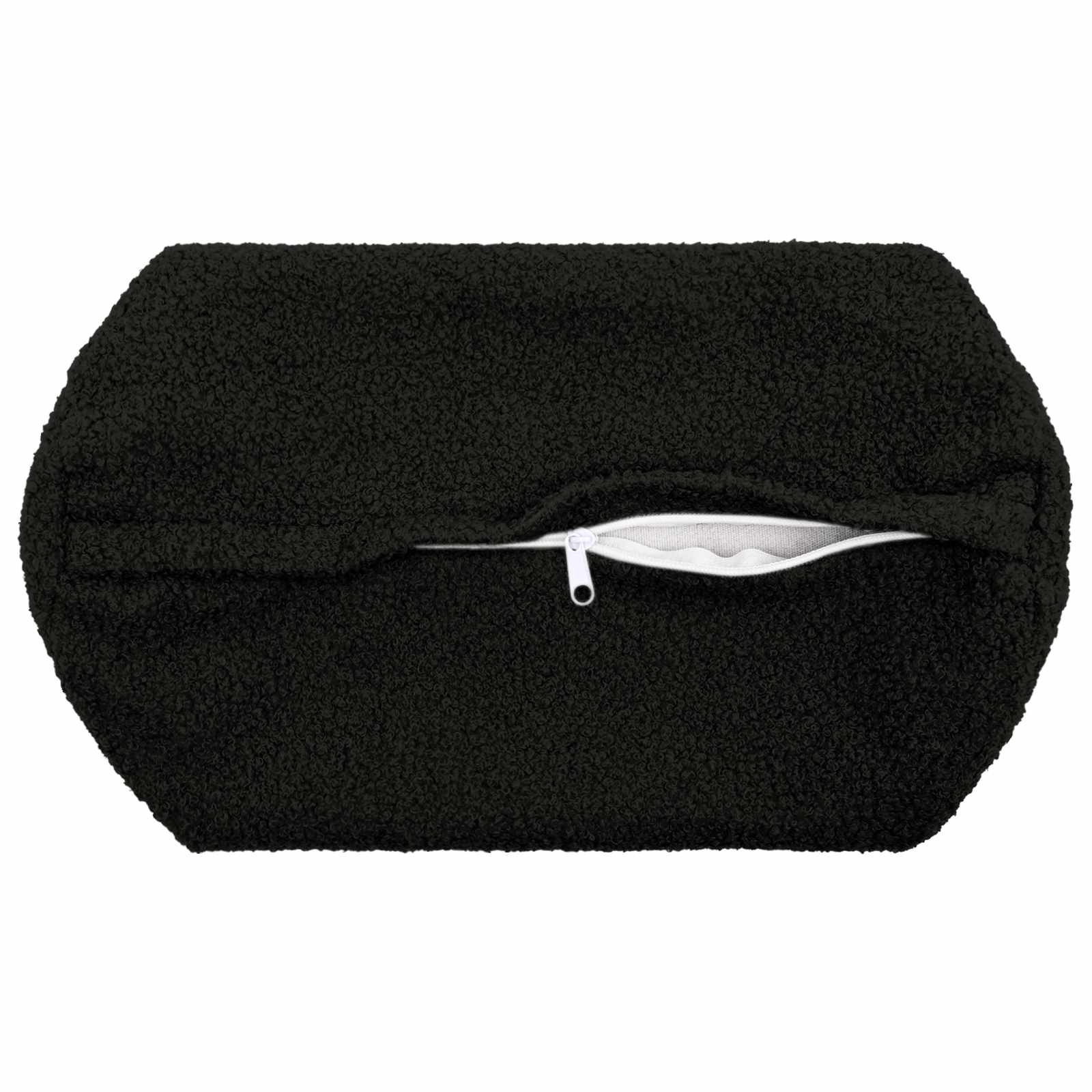 Presvlaka za jastuk 2 pcs HEERLEN Crna Ø 15 x 40 cm Bouclé