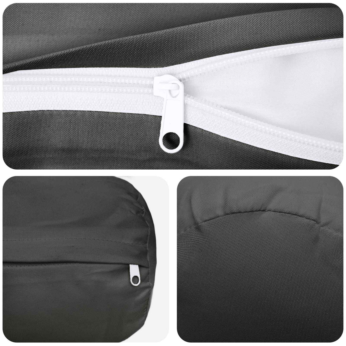 Presvlaka za jastuk 6 pcs HEERLEN Antracit Ø 15 x 40 cm