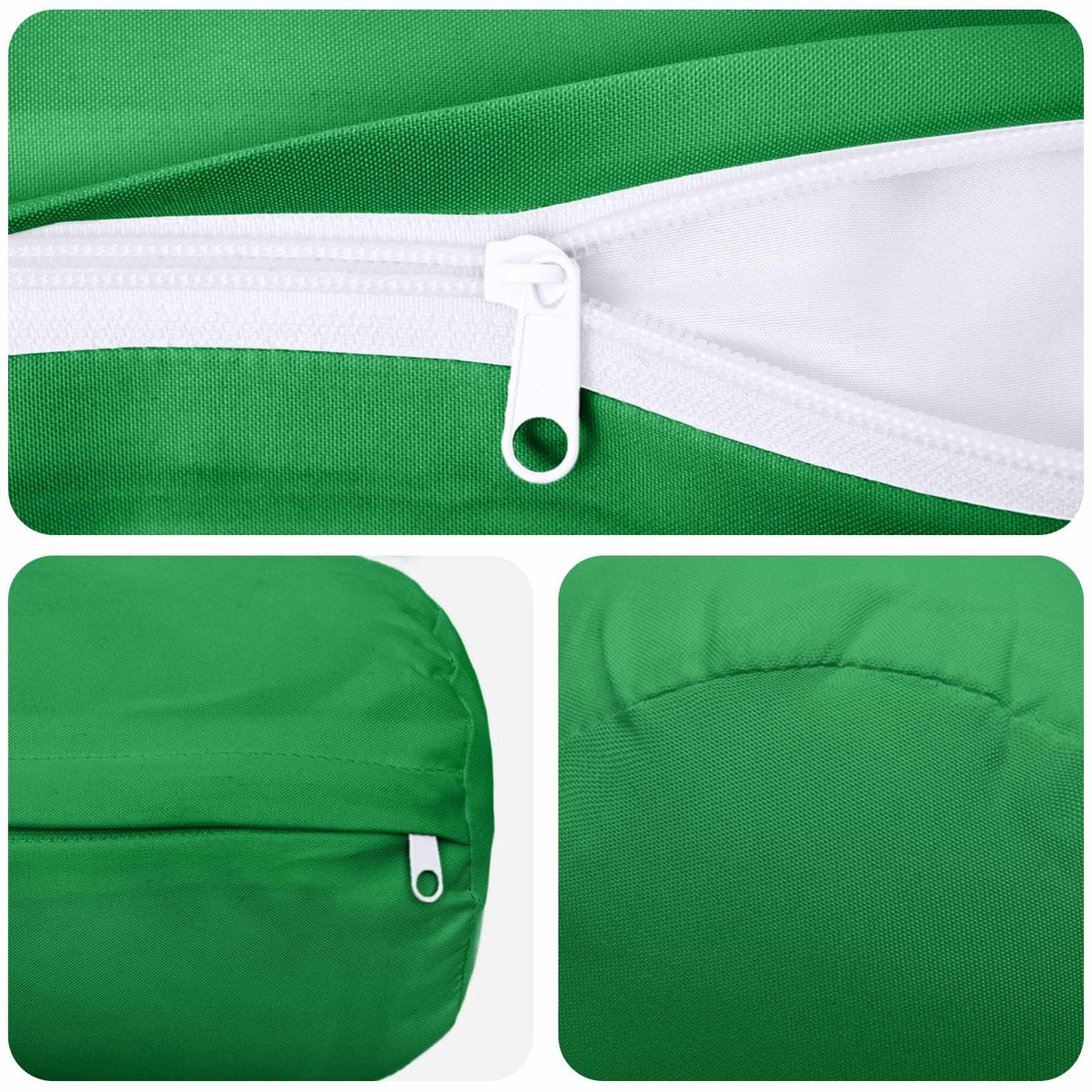 Presvlaka za jastuk 2 pcs HEERLEN Zelena Ø 15 x 40 cm Poliester